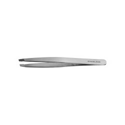 Eurostil Pinza Depilar Inoxidable Punta Oblicua 9,5 Cm