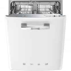 Nõudepesumasin Smeg, integreeritav, 50-ndate stiil, 3 korvi, 60 cm, 44 dB, valge