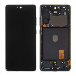 LCD ekraan Samsung G780F S20 FE puuteekraani ja raamiga originaal Cloud Navy (service pack)