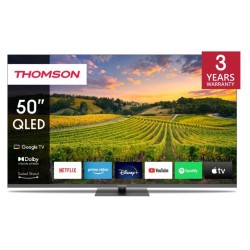 TV Set|THOMSON|50"|4K/Smart|QLED|3840x2160|Bluetooth|Google TV|50QG5C14