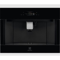 Espresso kohvimasin Electrolux, integreeritav, automaatne piimavahustaja, must klaas