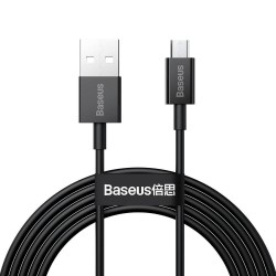 USB caabel Baseus Superior alates USB kuni microUSB 2A 2.0m must CAMYS-A01