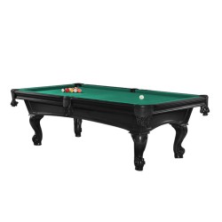 Billiard Table, Pool, Shelton, 8 ft., Black, Club Cloth yellow green