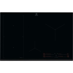 Pliidiplaat Electrolux, 4 x induktsioon, 78 cm, faasitud esiserv, must