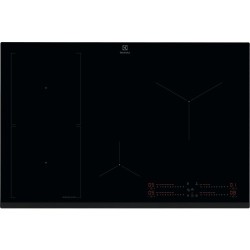 Pliidiplaat Electrolux, 4 x induktsioon, 78 cm, Hob2Hood, faasitud esiserv, must