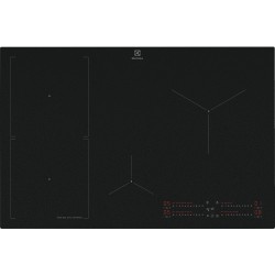 Pliidiplaat Electrolux, 4 x Induktsioon, 77 cm, Hob2Hood, matt must, lõigatud servad