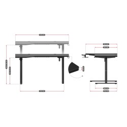 Electric desk - Huzaro Hero...