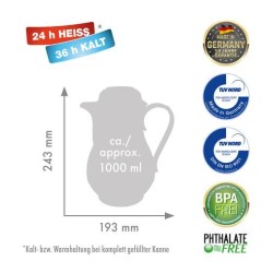 ROTPUNKT Thermos jug, 1.0...