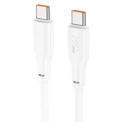 Laadimisjuhe Hoco X93 100W USB-C to USB-C 2.0m valge
