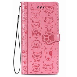 Telefoniümbris Cat-Dog Samsung A037 A03s roosa