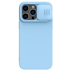Telefoniümbris Nillkin CamShield Silky Silicone Apple iPhone 15 Pro Max helesinine