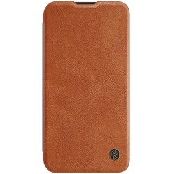 Telefoniümbris Nillkin Qin Pro Leather Samsung S711 S23 FE pruun