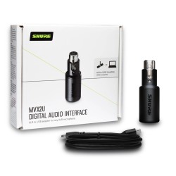 Shure MVX2U recording audio...