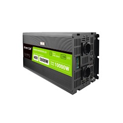 Green Cell Przetwornica napicia PowerInverter LCD 48 V 5000W/10000W Przetwornica samochodowa z wywietlaczem - czysty sinus 10 kV