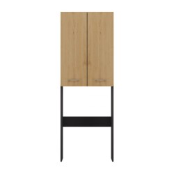 Bathroom cabinet POLA DD 64x30xH180 anthracite/artisan