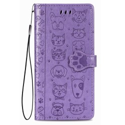 Telefoniümbris Cat-Dog Samsung A145 A14 4G/A146 A14 5G lillakas