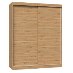 Topeshop IGA 160 ART C KPL bedroom wardrobe/closet 7 shelves 2 door(s) Oak