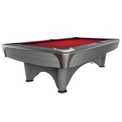 Billiard Table, Pool, Dynamic IV, 9 ft., Light Grey, Simonis 860 red