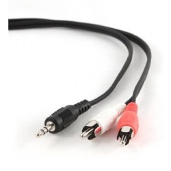Gembird 2.5m, 3.5mm/2xRCA,...