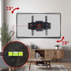 Maclean MC-781 TV mount 177.8 cm (70") Black