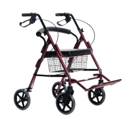 Four-wheel walker with seat...