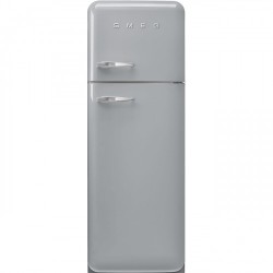 Külmik Smeg, 50-ndate stiil, 172 cm, 222/72 l, 37 dB, parem, mehaaniline juhtimine, hõbedane