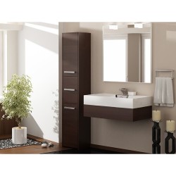 Topeshop S43 WENGE bathroom storage cabinet Brown