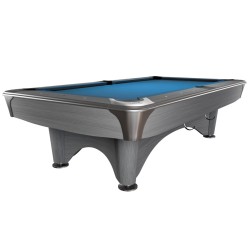 Billiard Table, Pool, Dynamic IV, 9 ft., Light Grey, Simonis 860 electric blue