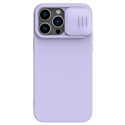 Telefoniümbris Nillkin CamShield Silky Silicone Apple iPhone 15 Plus helelilla