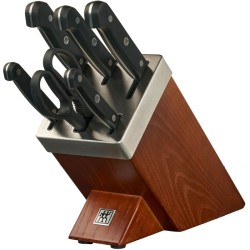 Set of knives in sharpening...