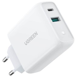 Laadija Ugreen CD170 36W USB-C/USB-A valge