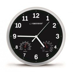 ESPERANZA EHC016K WALL CLOCK LYON BLACK