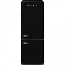 Külmik Smeg, 50-ndate stiil, 205 cm, 333/128 l, 41 dB, puutetundlik juhtimine, NoFrost, must