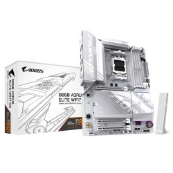 GIGABYTE B850 AORUS ELITE WIFI7 ICE Motherboard - AMD Ryzen 9000 Series CPUs, 12+2+1 Phases Digital VRM, up to 8200MHz DDR5 (OC)