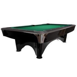 Billiard Table, Pool, Dynamic IV, shining black, 8 ft., Simonis 760 yellow green
