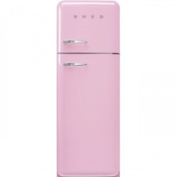 Külmik Smeg, 50-ndate stiil, 172 cm, 222/72 l, 37 dB, parem, mehaaniline juhtimine, pastellroosa