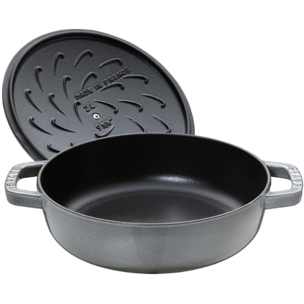 Deep frying pan with lid...