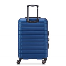 DELSEY SUITCASE SHADOW 5.0 66CM 4 DOUBLE WHEELS EXPANDABLE TROLLEY CASE BLUE