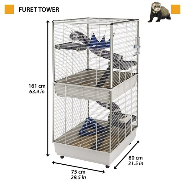 FERPLAST Furet Tower - Cage