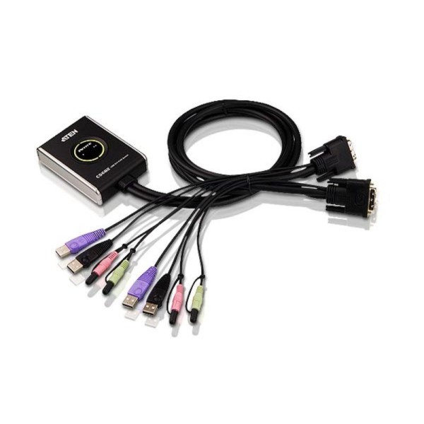 Aten 2-Port USB DVI/Audio...