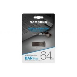 Samsung   Samsung BAR Plus MUF-64BE4/APC 64 GB, USB 3.1, Grey