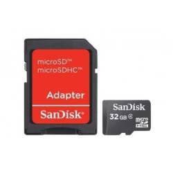 SANDISK BY WESTERN DIGITAL   MEMORY MICRO SDHC 32GB W/ADAPT/CL4 SDSDQM-032G-B35A SANDISK