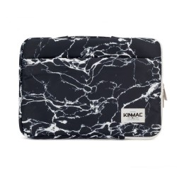 iLike   13-14 Inches Fabric Laptop Bag Marble Black