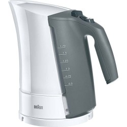 Braun   WK 300 Standard kettle, 2200 W, 1.7 L, Plastic, White, 360° rotational base