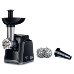 TEFAL   Meat mincer NE105838 Black, 1400 W, Number of speeds 1, Throughput (kg/min) 1.7, The set includes 3 stainless steel siev