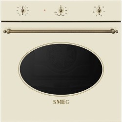 Ahi smeg Colonial, 70 l, 6 progr, kreem, furnituur: messing