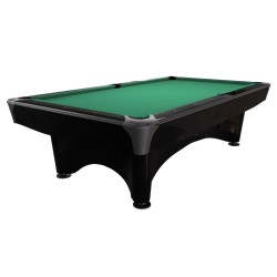 Billiard Table, Pool, Dynamic IV, shining black, 8 ft., Simonis 860 yellow green