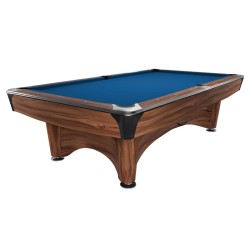 Billiard Table, Pool, Dynamic IV, Modern Brown, 8 ft., Simonis 760 royal blue