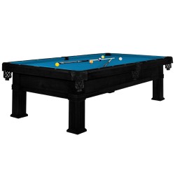 Billiard Table, Pool, Bern, 8 ft., Black, Simonis 860 tournament blue