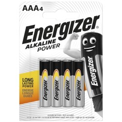 Energizer LR03-4BB Alkaline Power AAA (LR03) BLISTER PACK 4PCS.